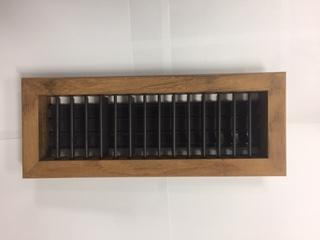 12x4 Teak Supply Air Grille 4 Way